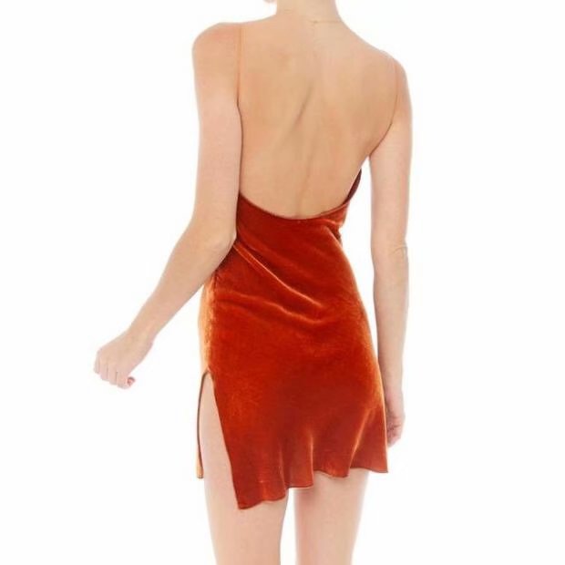 Velvet Rubber Band Suspenders Slim Fit Dress