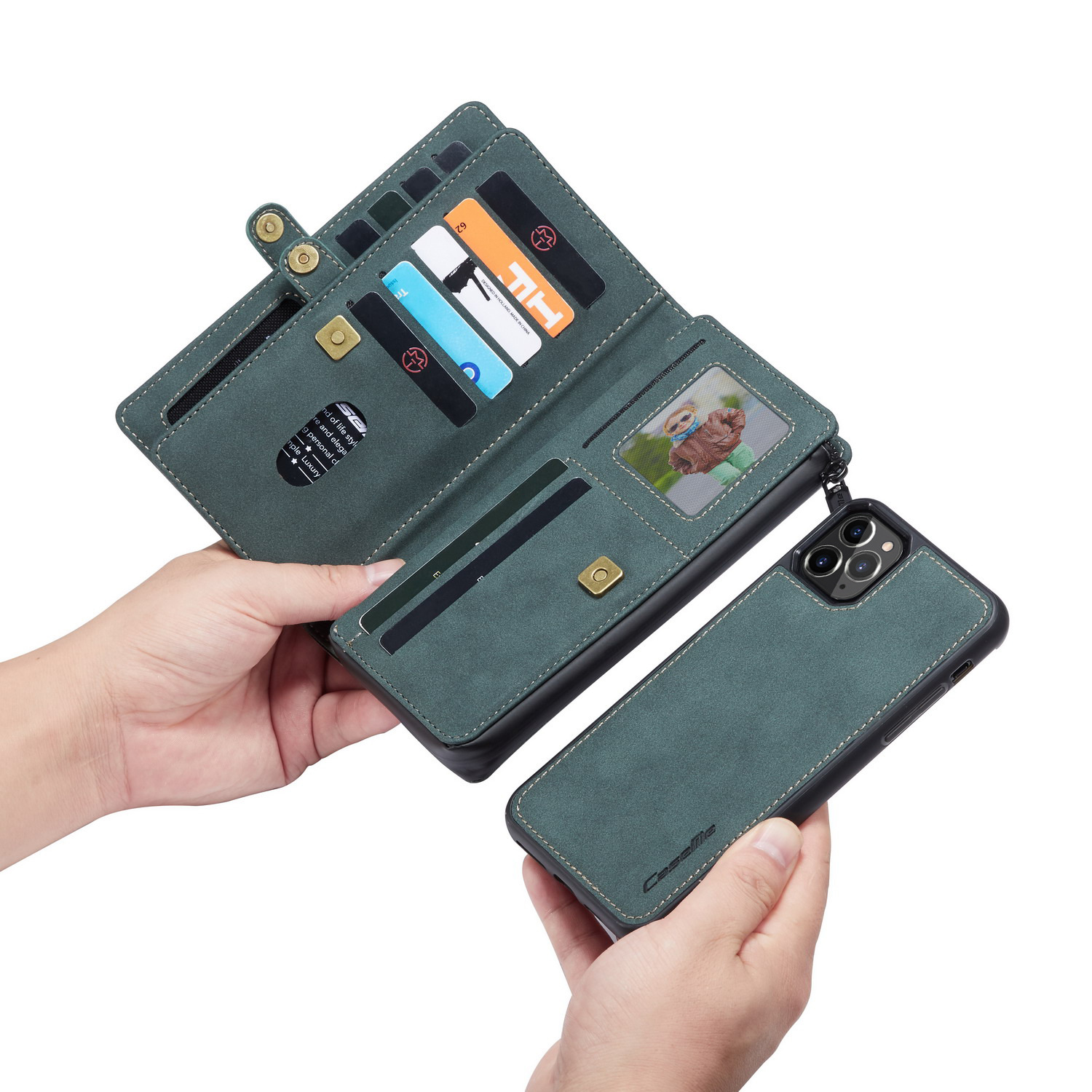 Flip Leather Cover Card Retro Protective Cover