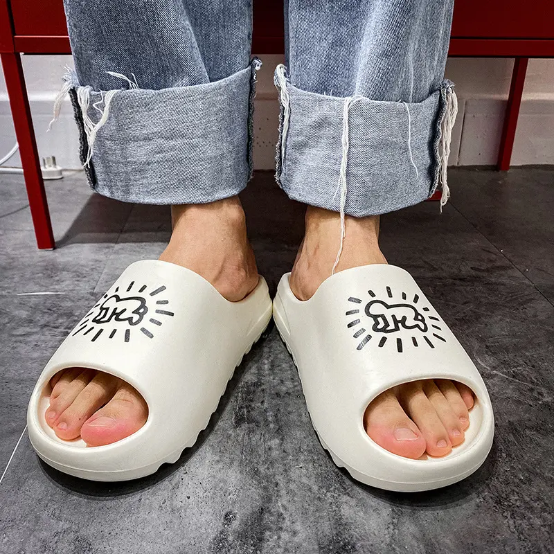 Graffiti Sandals and Slippers Men's Shoes Platform