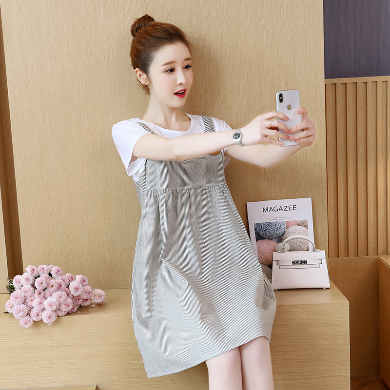 Loose Short Sleeve Maternity Dress