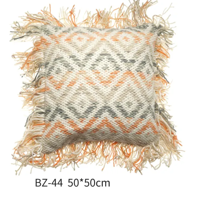 Handmade Wool Pillow Simple Modern American Country Nordic Style Imitation Leather Creative Cushion Cover Bz 44 - Shop at LoveMi