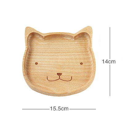 Japanese Style Wooden Tableware Creative Children