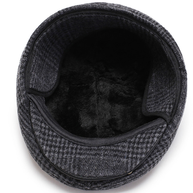 Bailey Cold-proof Plus Velvet Forward Ear Protection Old Man Hat