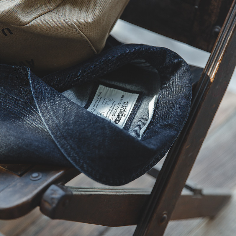 American Casual Washed Denim Jacket Ami Khaki