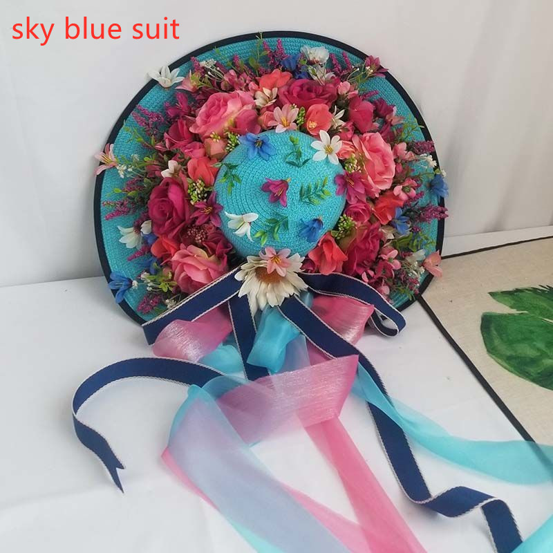 Sky blue suit