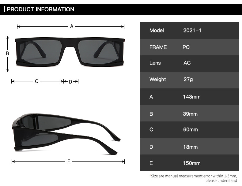 Title 4, Square Frame Outdoor Sports Sunglasses Sunglass...