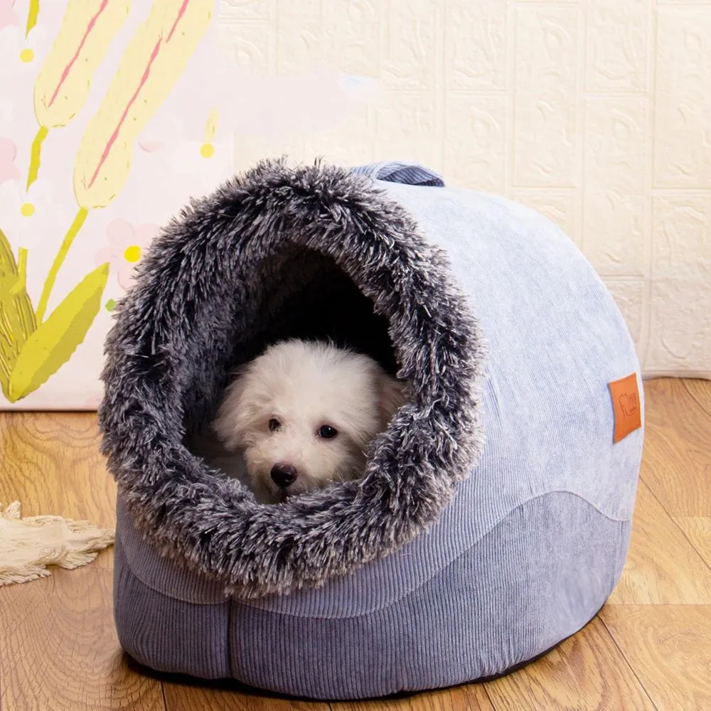 Dog Bed Mats Soft Warm Large Cat Sofa Cushion Washable Sleeping Kennel Winter Pet Cosy Nest For Small Medium Big Dogs Supplies - Grey