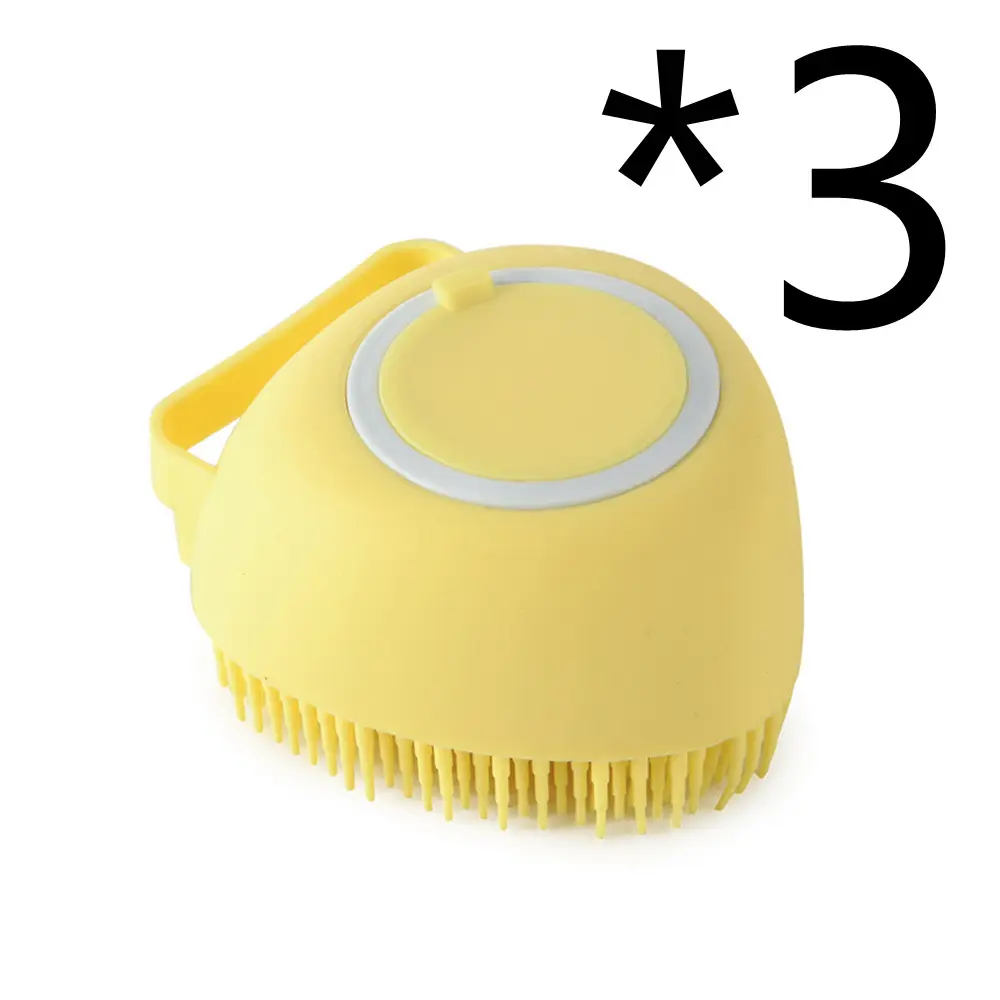 Silicone Dog Bath Massage Gloves Brush Pet