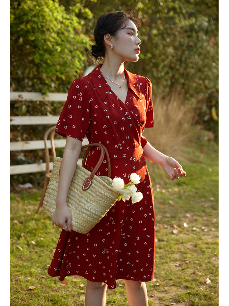 Short-Sleeve Midi Dress, picture 5 of 6