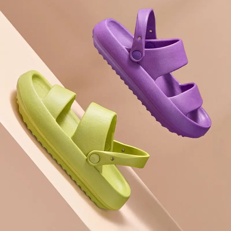 Adjustable Shoes for Women Men Sandals 3cm Thick Bottom