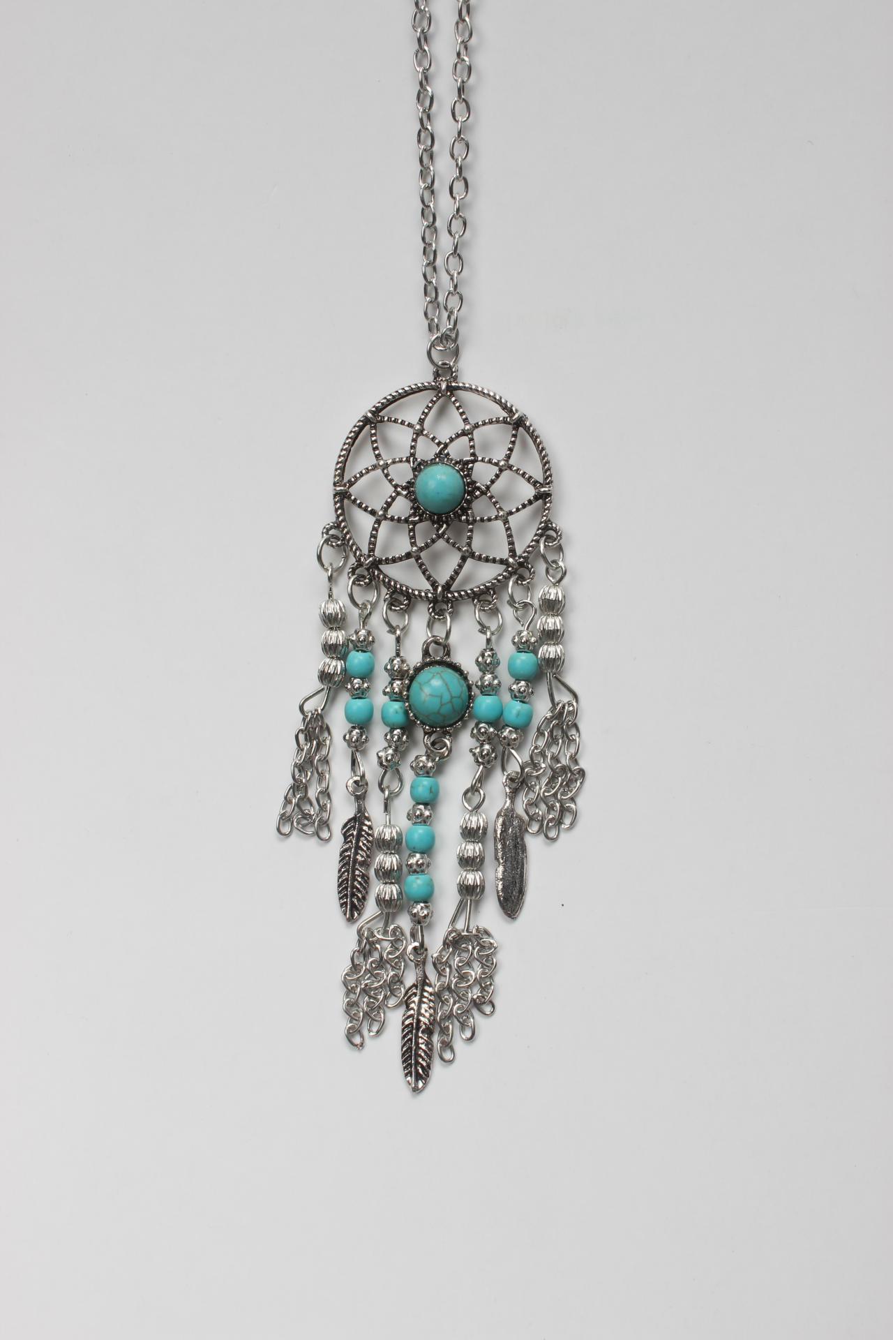 Trendy Style Dreamcatcher Pendant Mandala Lotus Necklace Yoga Pendant Jewelry Dream Catcher Necklace