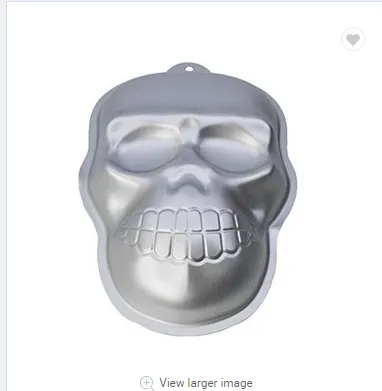 new cake mold fondant mold 3D skull head cake decorating tools aluminum mold chocolate Halloween baking moulds - Shop at LoveMi