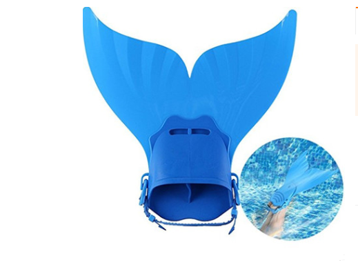 Mermaid fins Single whale tail fins Children's jumper shoes Swimming training fins
