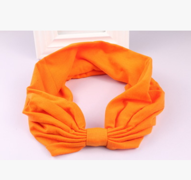 Elastic Cotton Sports Headbands Orange - Shop at LoveMi