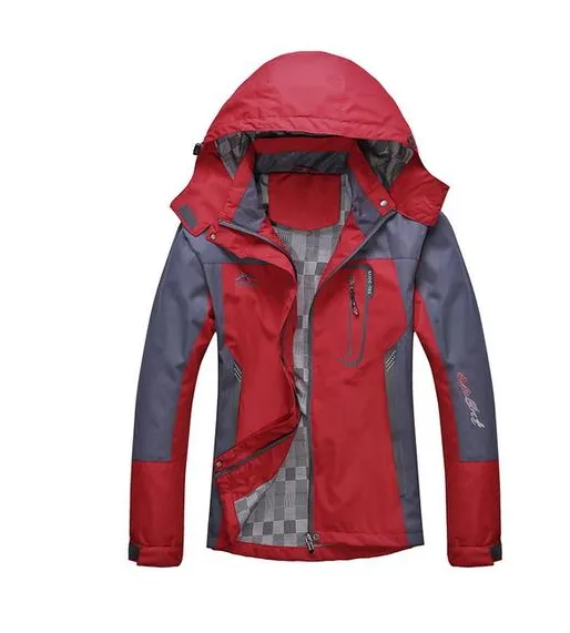 New outdoor women's single layer autumn jacket genuine couples jacket thin ladies sports jacket Red - Shop at LoveMi