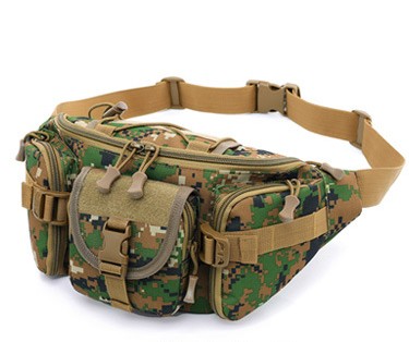 Army fan bag men's sports outdoor large-capacity waterproof tactics pockets cycling travel running multi-function chest bag — foto 5