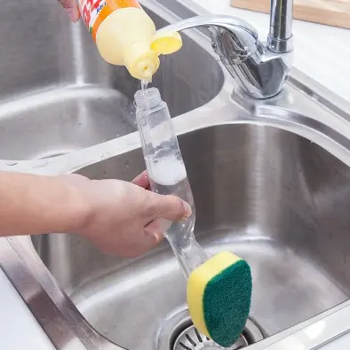 New Injection Water Brush Cleaning Non-stick Kitchen Oil Pot