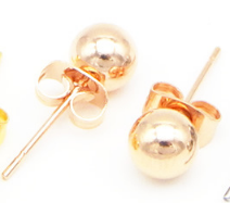 Classic Silver-shine Stud Earrings