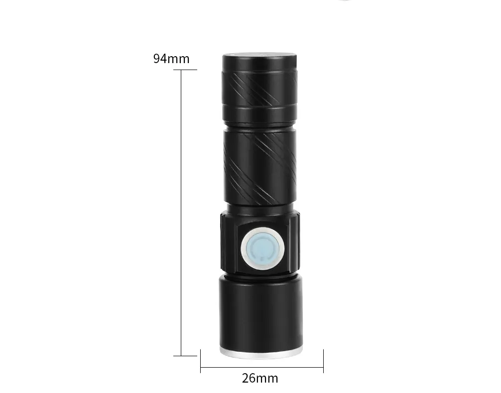 Mini Waterproof Rechargeable LED Flashlight