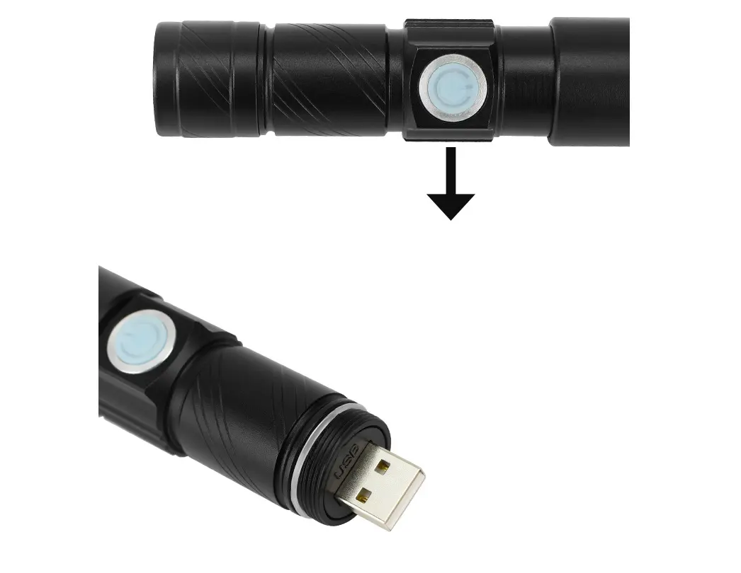 Mini Waterproof Rechargeable LED Flashlight