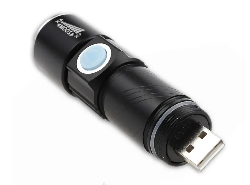 Mini Waterproof Rechargeable LED Flashlight