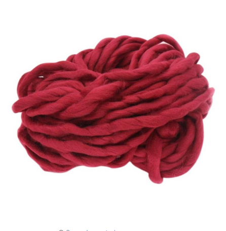 Hand-knitted hat line top line super thick wool line arm