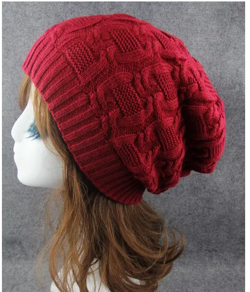 Thickened Wool Cap, Loose Pile Cap - Red