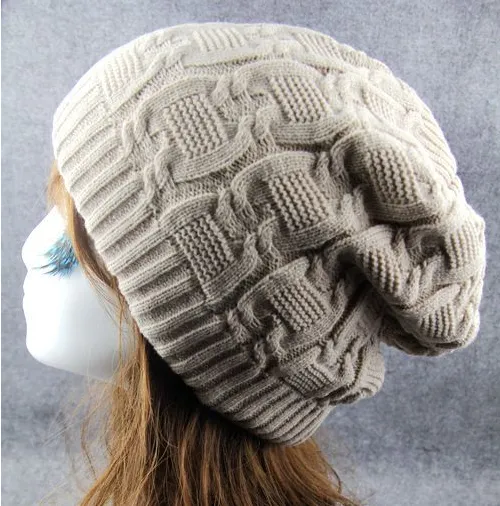 Thickened Wool Cap, Loose Pile Cap - Beige