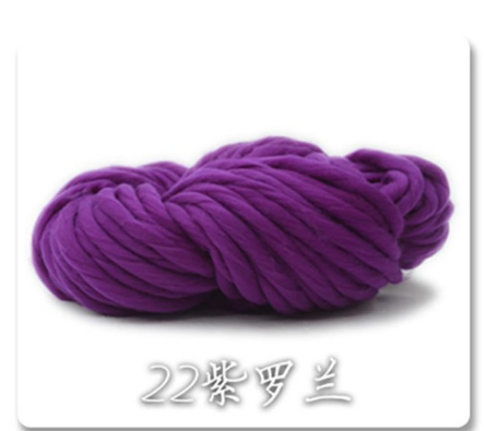 Hand-knitted hat line top line super thick wool line arm