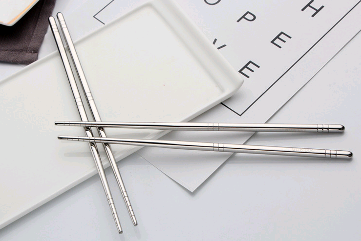 304 stainless steel chopsticks square hollow non-slip 18-8 chopsticks