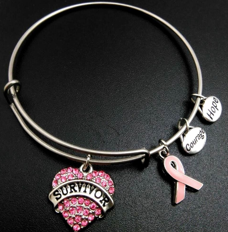 Yoga-SupremeSurvivor Charm Expandable Wire Bangle