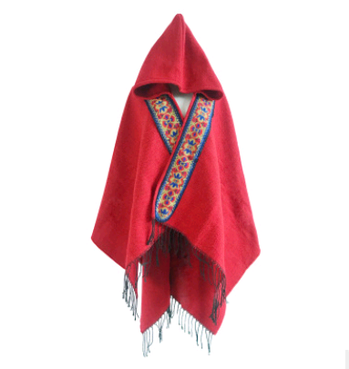 National wind shawl female hooded thick warm Yunnan tibet travel scarf hooded cloak cloak
