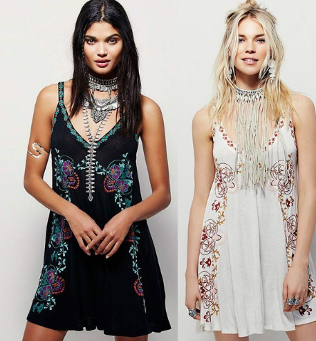 Women's fashion wild sleeveless slim embroidery V-neck dress female