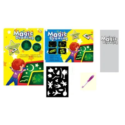 Educational Toy Drawing Pad 3D Magic 8 Light Effects Puzzle Board Sketchpad – image 6