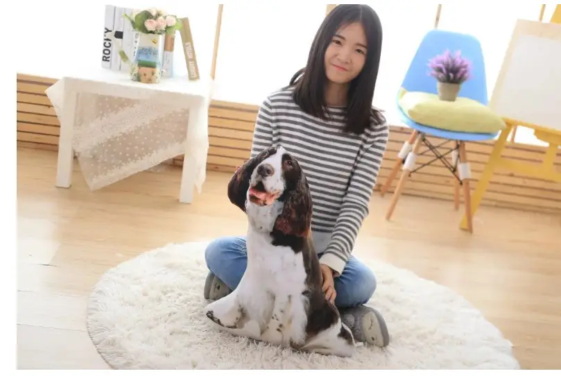 Funny simulation dog pillow doll Korean cute 3D dog plush toy doll doll girl sleeping cute