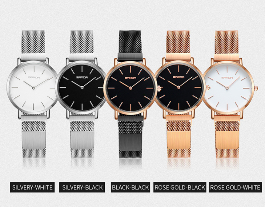 Mesh belt watch