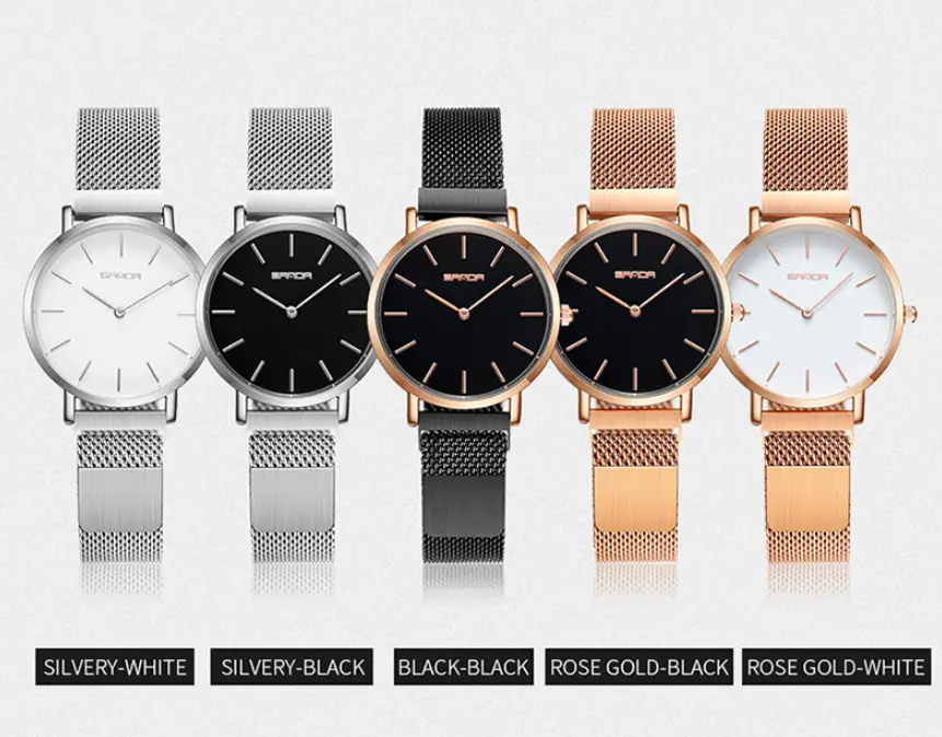 Mesh belt watch