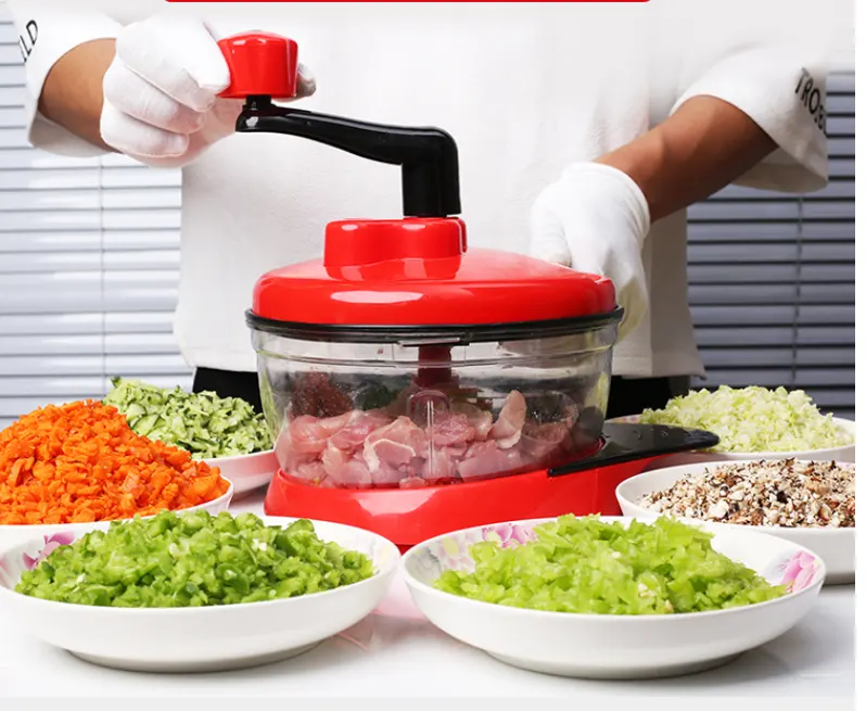 Multi-function Shredder Manual Meat Grinder Dumpling Stuffing Machine Household