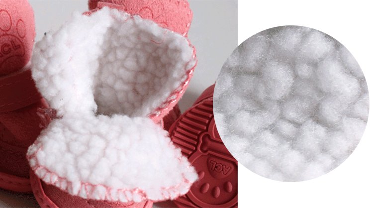 Обувь для собак Обувь для домашних животных Зимняя обувь из овечьей кожи Хлопковая обувь цвета хаки