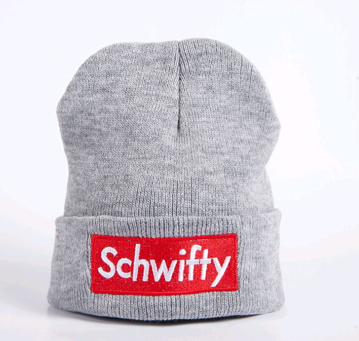 Personalized embroidered letter wool hat Korean fashion knit hat Outdoor warm hat