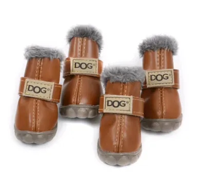 Dog Thick Snow Boots Keep Warm Teddy Autumn