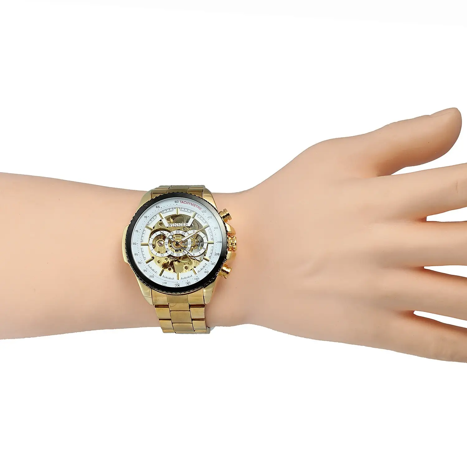 Hollow men's automatic mechanical watch