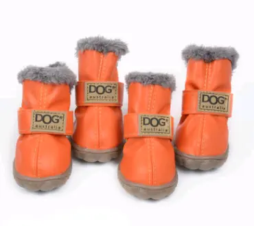 Dog Thick Snow Boots Keep Warm Teddy