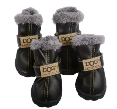 Dog Thick Snow Boots Keep Warm Teddy