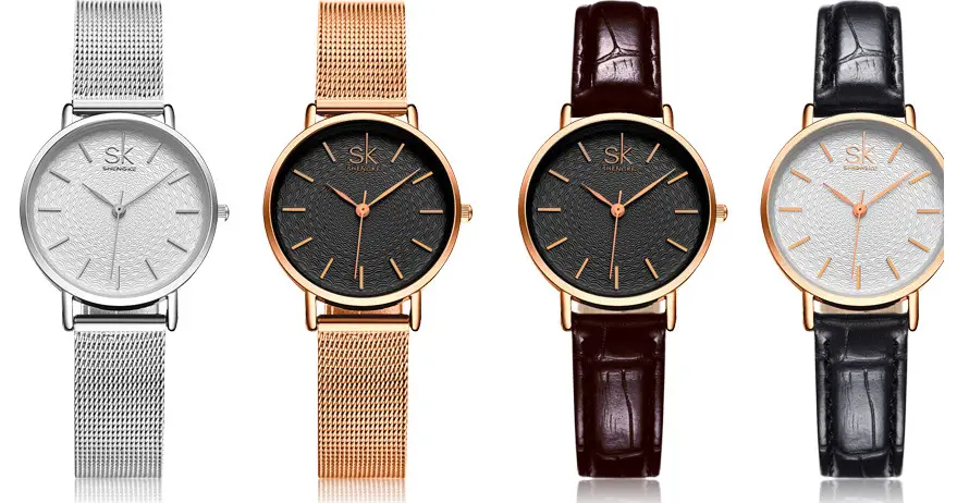 Waterproof quartz watch steel strap watch