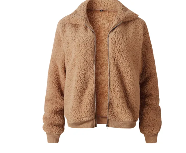 Explosion models plus velvet thick lapel short jacket women's long sleeved cardigan wild shirt Camel - Shop at LoveMi
