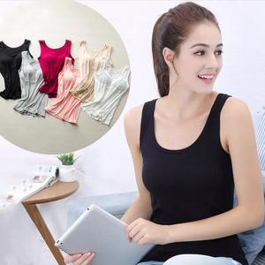 حمالة صدر رياضية بتصميم بدون حلقة فولاذية مع وسادة صدر داعمة