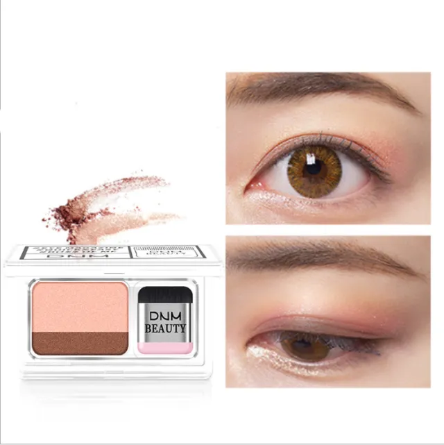 Double Color Lazy Double Layer Shadow Eyeshadow Makeup Palette Pigment Waterproof Shimmer Eye Makeup Cosmetics Mermaid Color - Shop at LoveMi