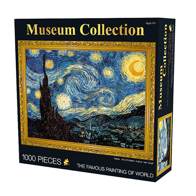 Adult 1000-Piece Van Gogh World Famous Painting Puzzle – D