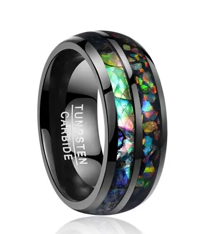 Tungsten Gold Ring With Black Veneer Plating 10.5 - Shop at LoveMi